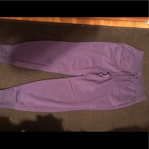 Athletic Works Purple Fleece Joggers Size Small